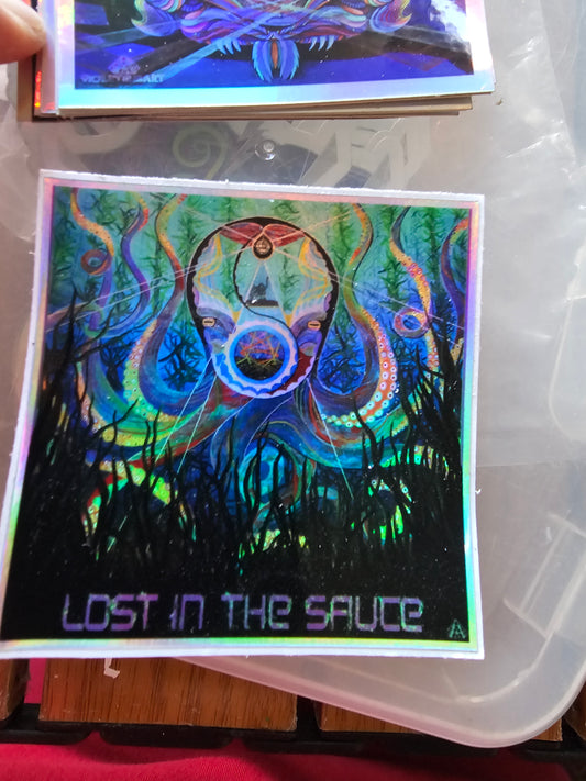 *Lost in the Sauce sticker - 3 x 3 by VioletIris (Stickers)