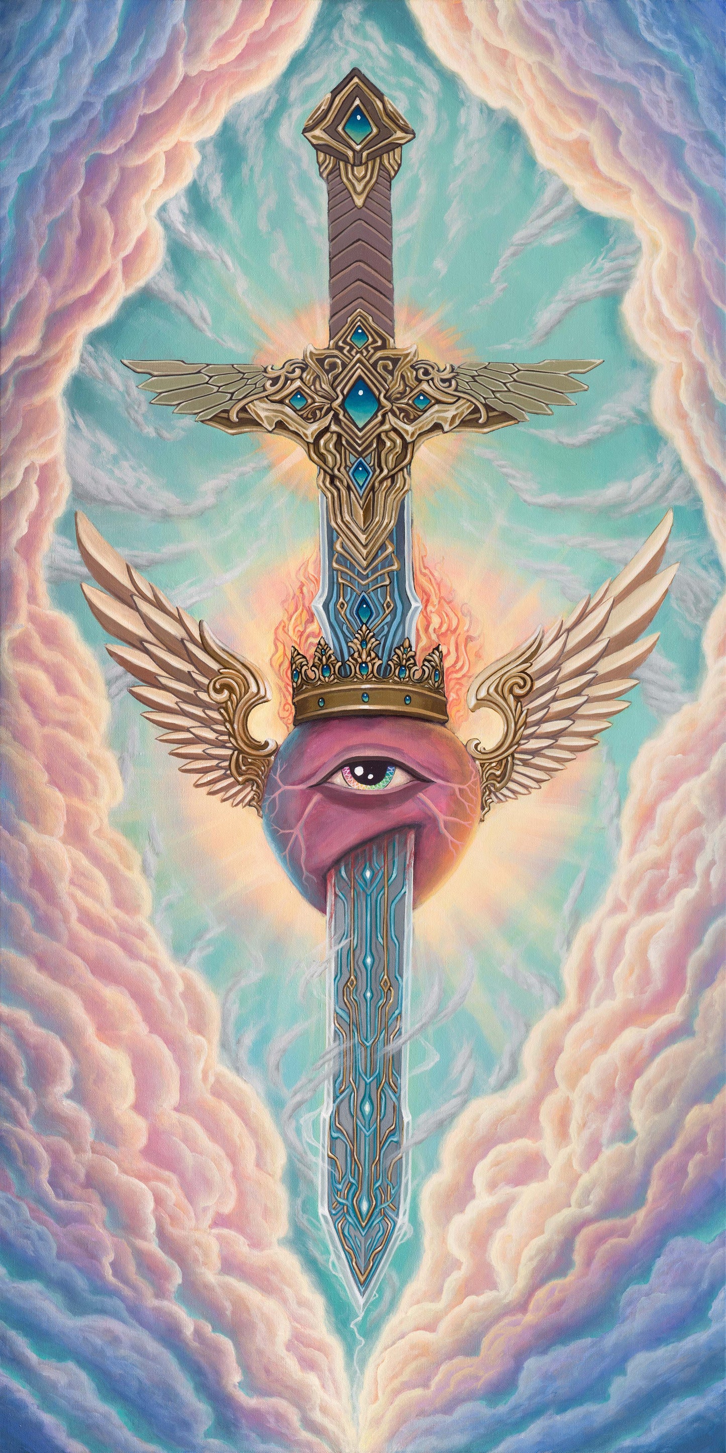 The Double Edged Sword - 20 x 10 by Sean Zenner (Canvas Print)