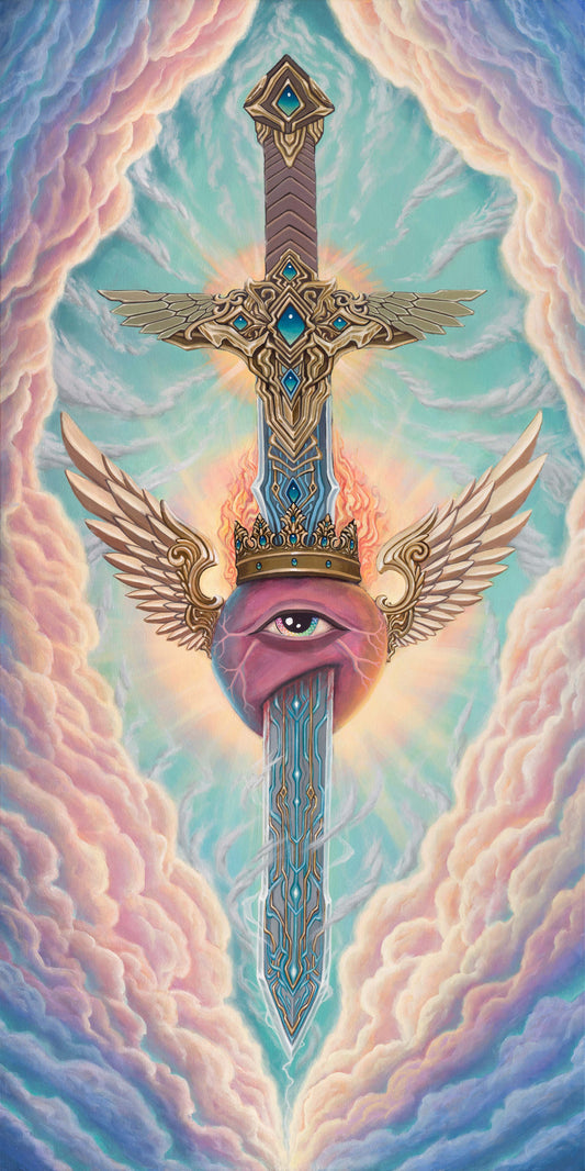 The Double Edged Sword - 20 x 10 by Sean Zenner (Canvas Print)