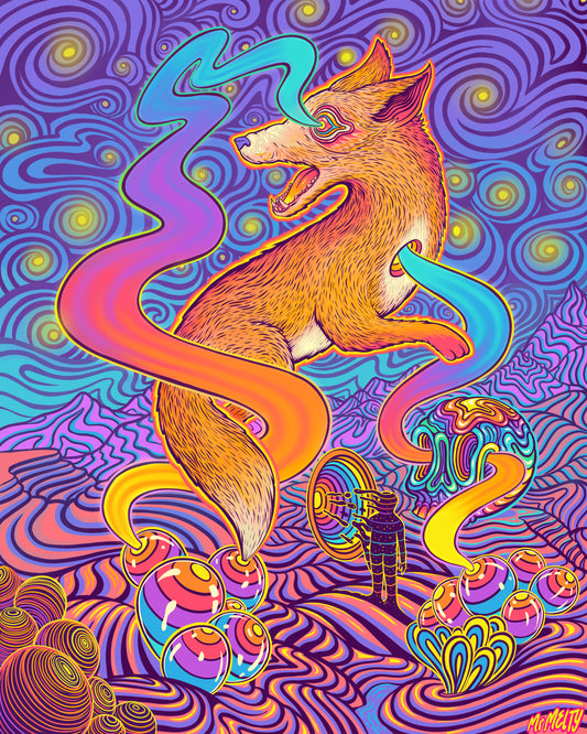 Fox Portal - 16 x 20 by Mr. Melty  (Canvas Print)