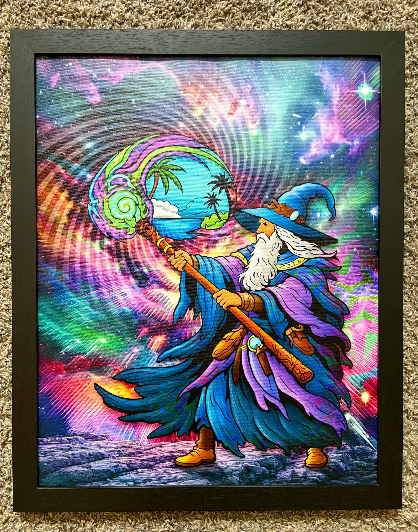Framed 16x20" Canvas Print - 20 x 16 by Sanzone Art (Canvas Print)