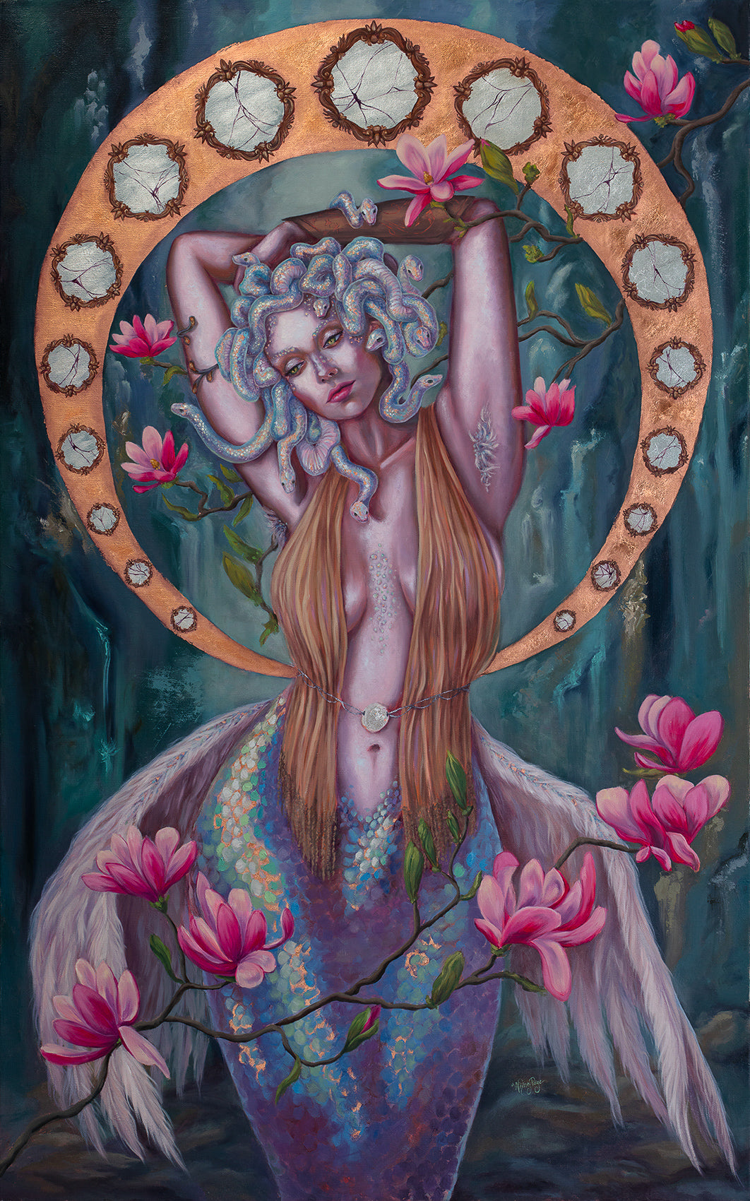 The Exaltation of Medusa - 16 x 10 by Whitney Paige (Canvas Print)