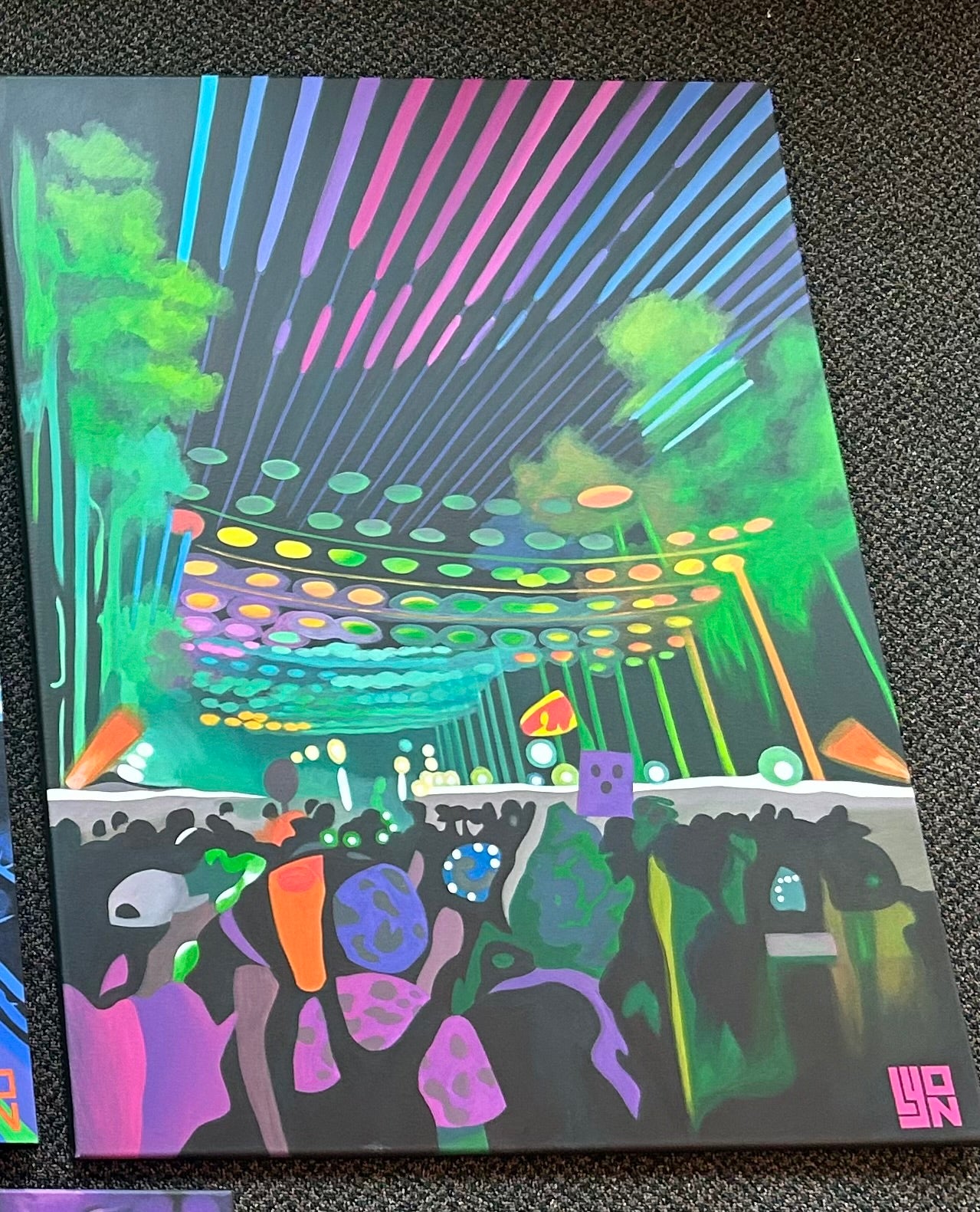 *Under The Umbrellas  - 40 x 30 by Lyon  (Original)