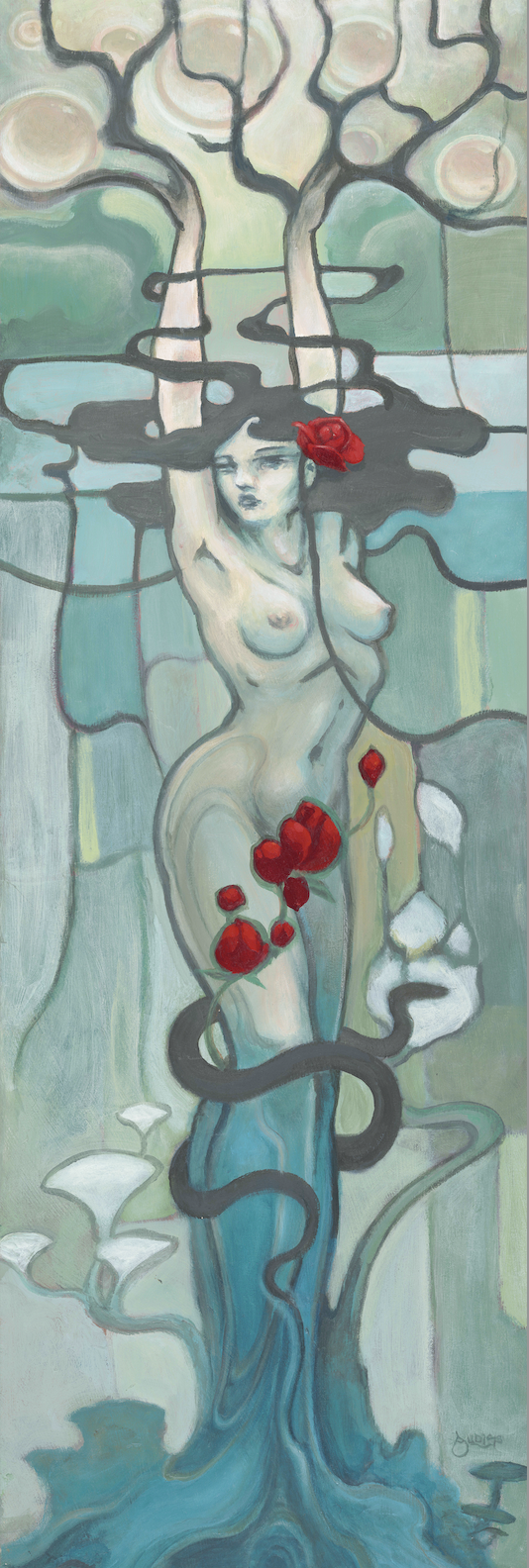Sophia - 36 x 12 by Josh Audiss (Canvas Print)