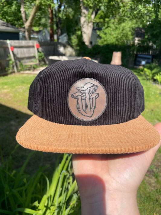 Hat - black and tan - Mushroom by Subloominal  (Apparel)