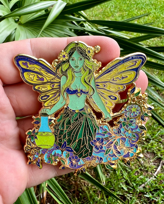 *Pin - Apothefairy - 3 x 2 by Sanzone Art (Accessory (pins, patches, etc))