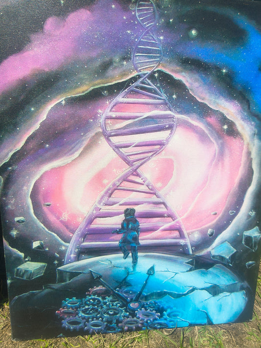 Time is an Illusion  - 16 x 20 by Ania Amador (Canvas Print)