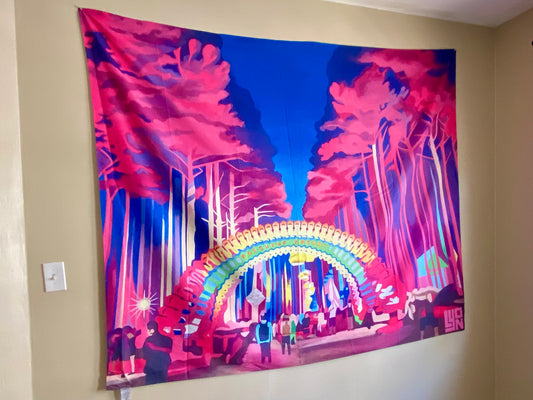 Pink Sherwood  - 80 x 68 by Lyon  (Tapestry)