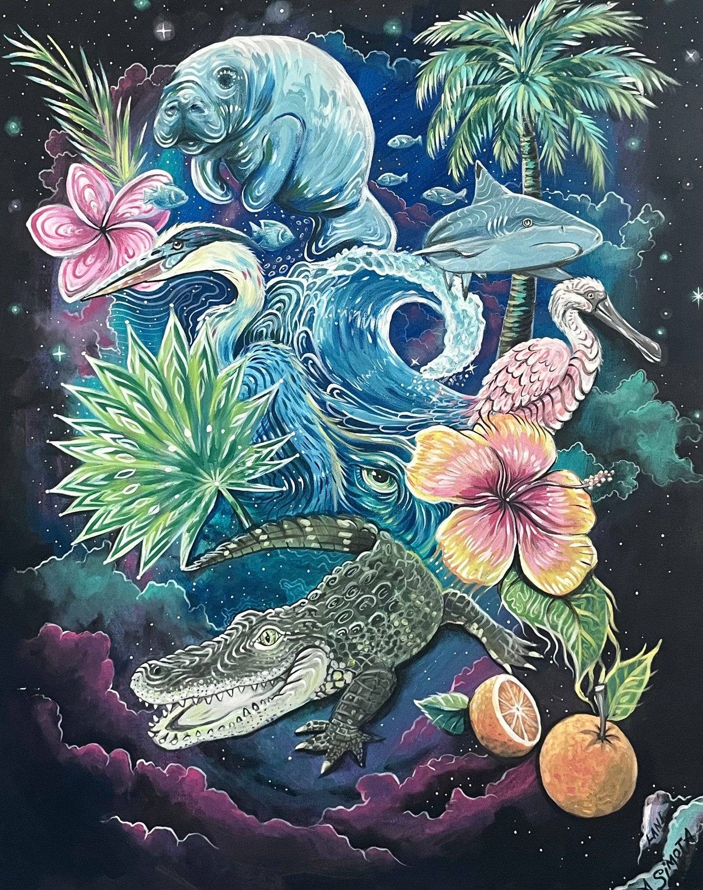 *Florida Natives - 24 x 30 by Ashley Simota (Original)