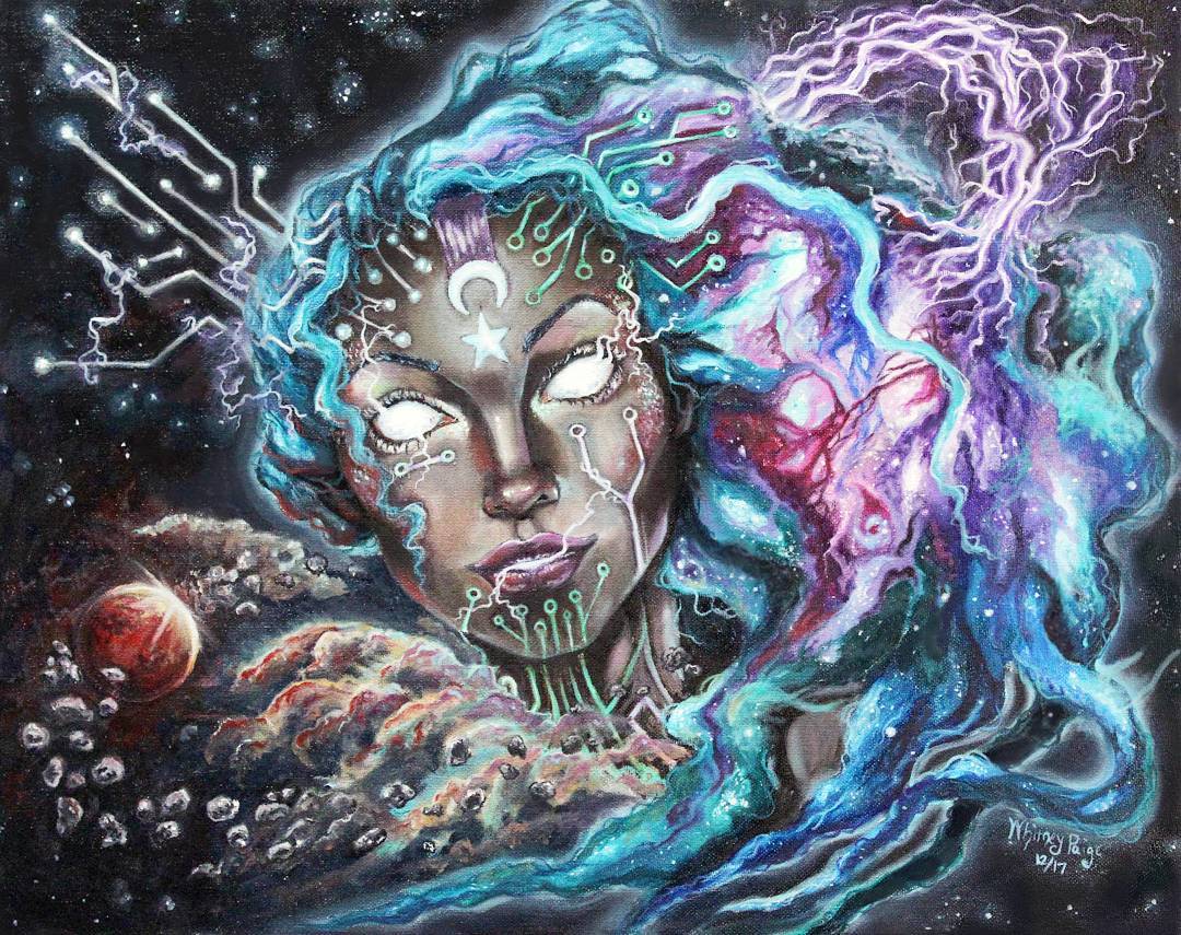 *Cyberestial - 16 x 20 by Whitney Paige (Original)