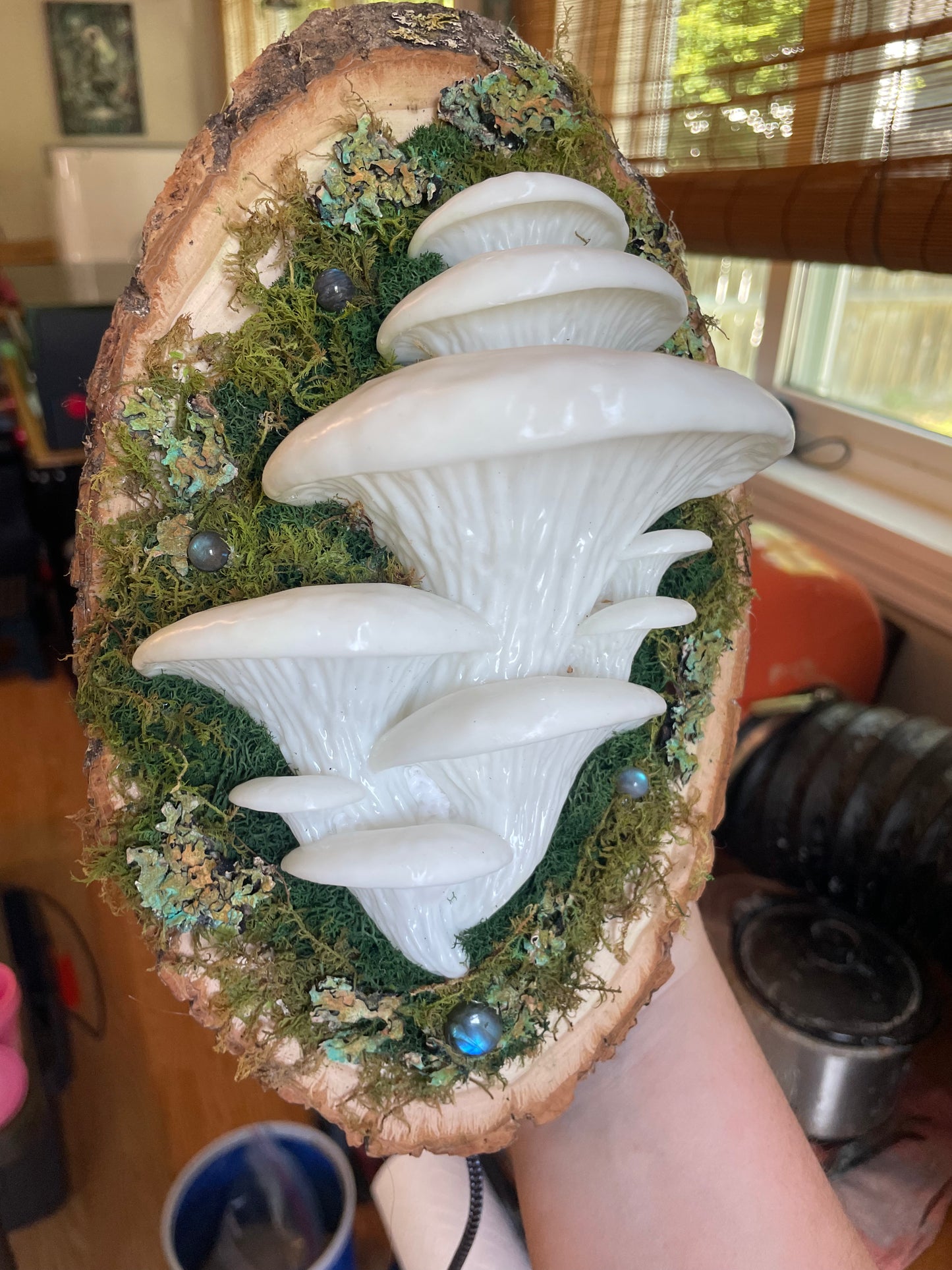 BioShroom - Labradorite  - 7 x 8 by Subloominal  (3D Sculpture)