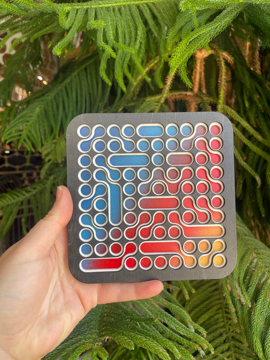 Zeros and One - 6 x 6 by Subloominal  (3D Sculpture)
