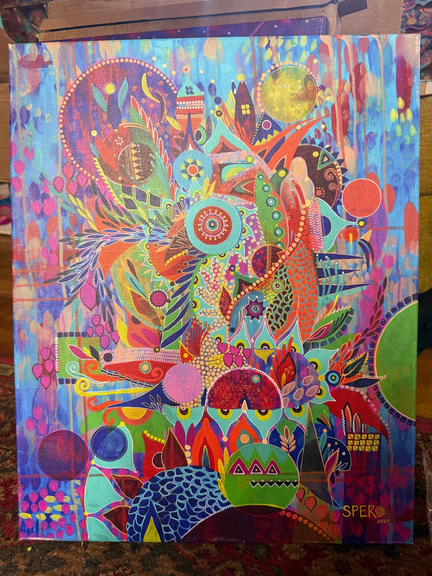 *“Ephemeral Alchemical” - 20 x 16 by Spero Art (Canvas Print)