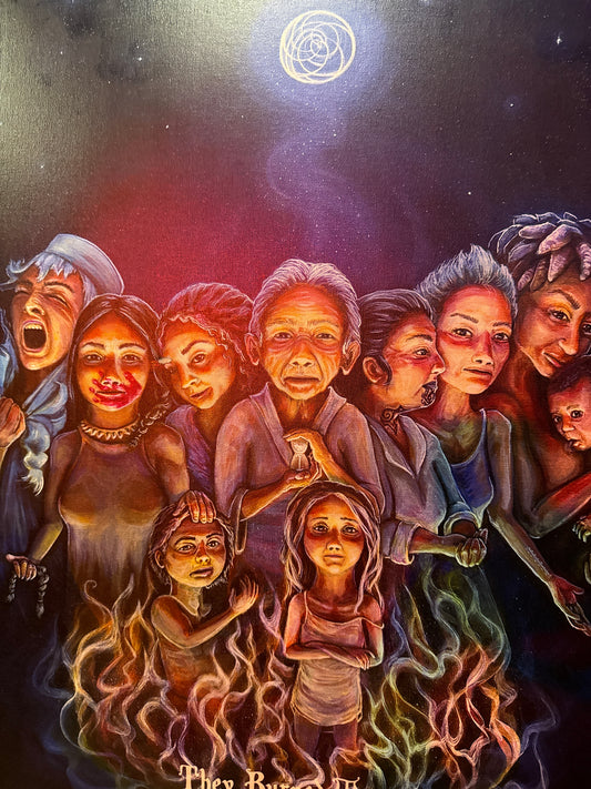 *They Burned Women - 30 x 20 (Canvas Print)