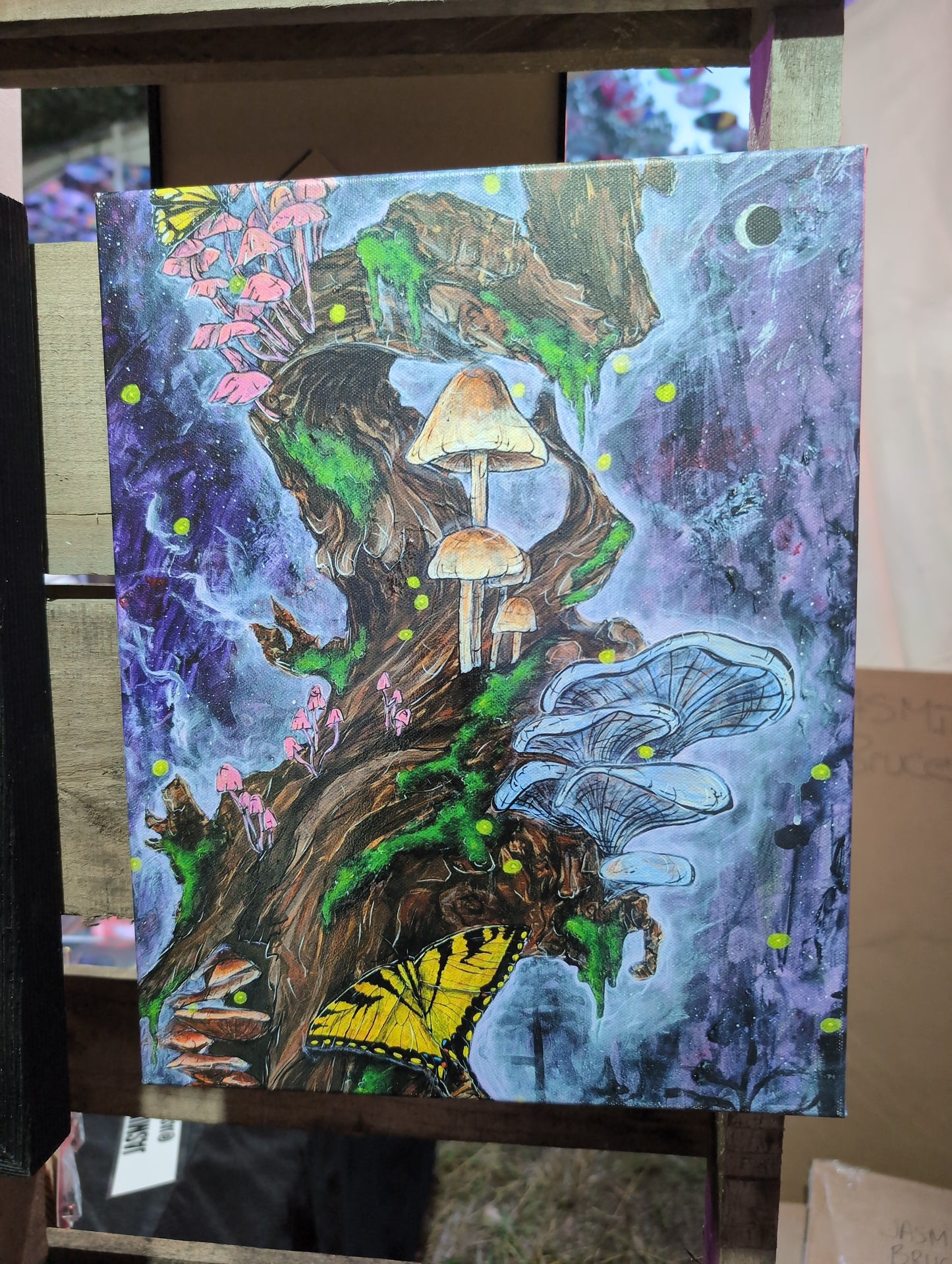 Mycelia's Magic  - 11 x 14 by Fae of Ilaria  (Canvas Print)