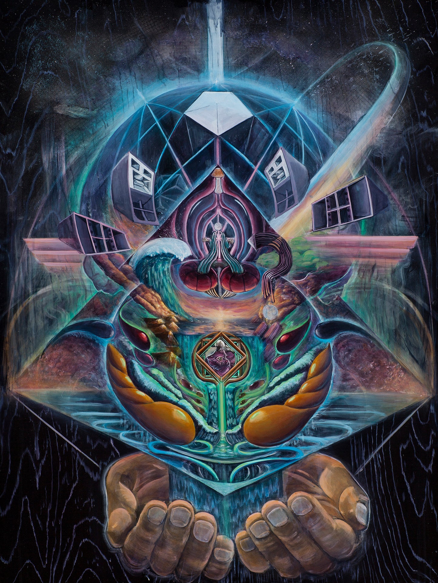 Alchemical Opus - 12 x 9 by Andrew Norris Arts (Canvas Print)