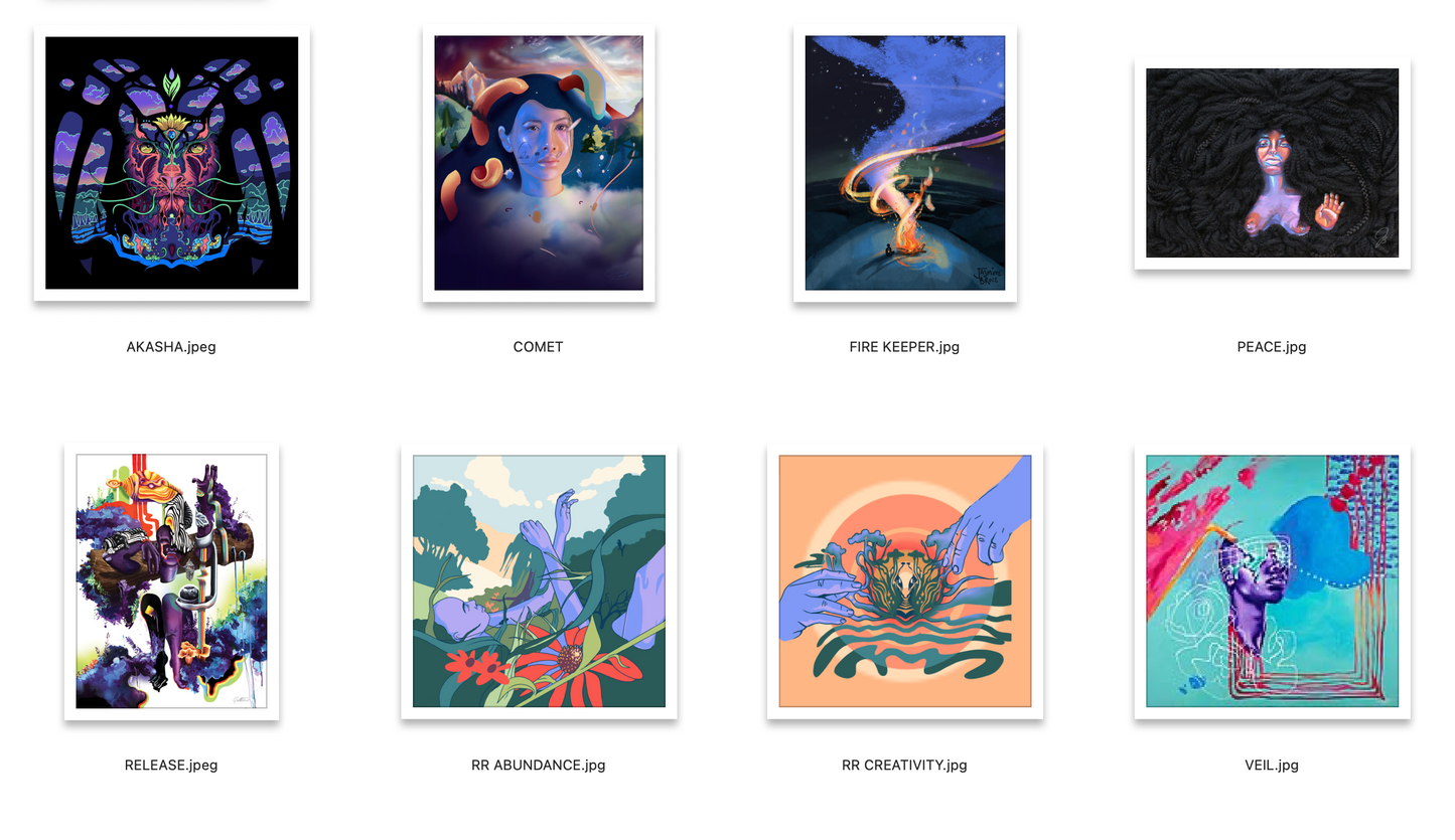 Assorted Canvas Prints SMALL - 15 x 12 by Jasmine Bruce (Canvas Print)