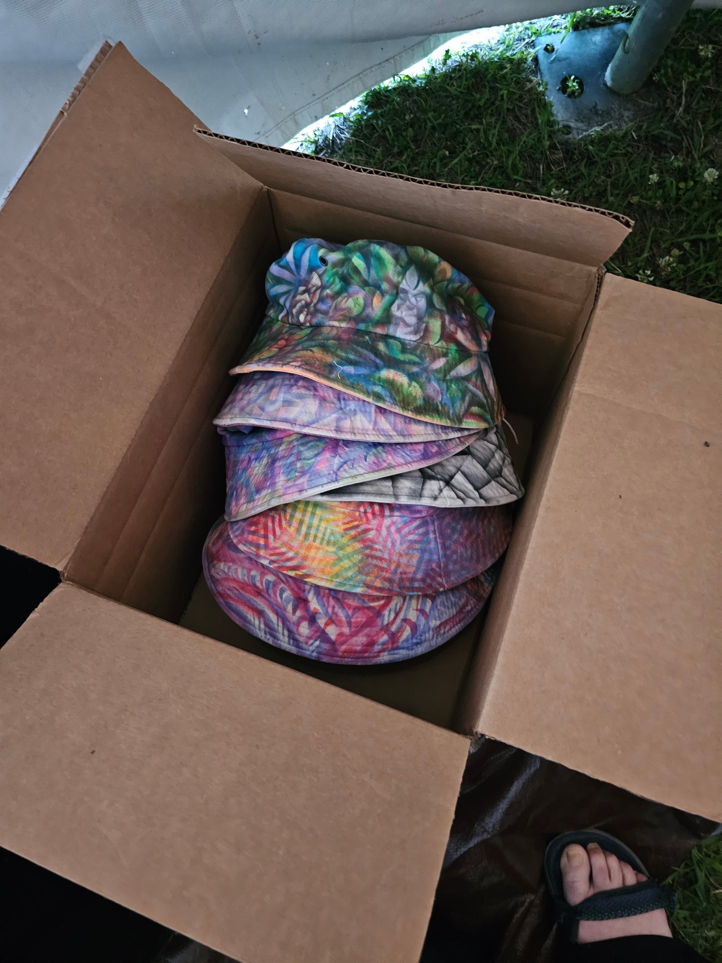 *Hand Painted Bucket Hats - One Size Fits All by VioletIris (Apparel)