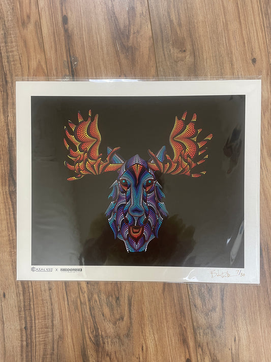 *Luminous Moose - 14 x 17 by Brandon Rollin (Poster Print)