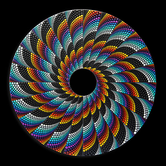 Black Hole - 22 x 22 by Brandon Rollin (Canvas Print)