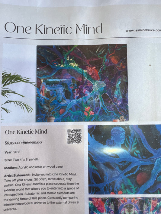 *One Kinetic Mind - 96 x 96 by Jasmine Bruce (Original)