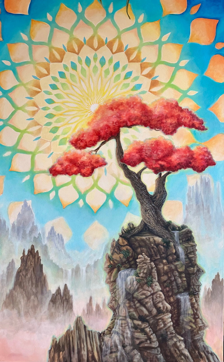 Psyche's Refuge - 16 x 10 by Morgan Mandala  (Canvas Print)