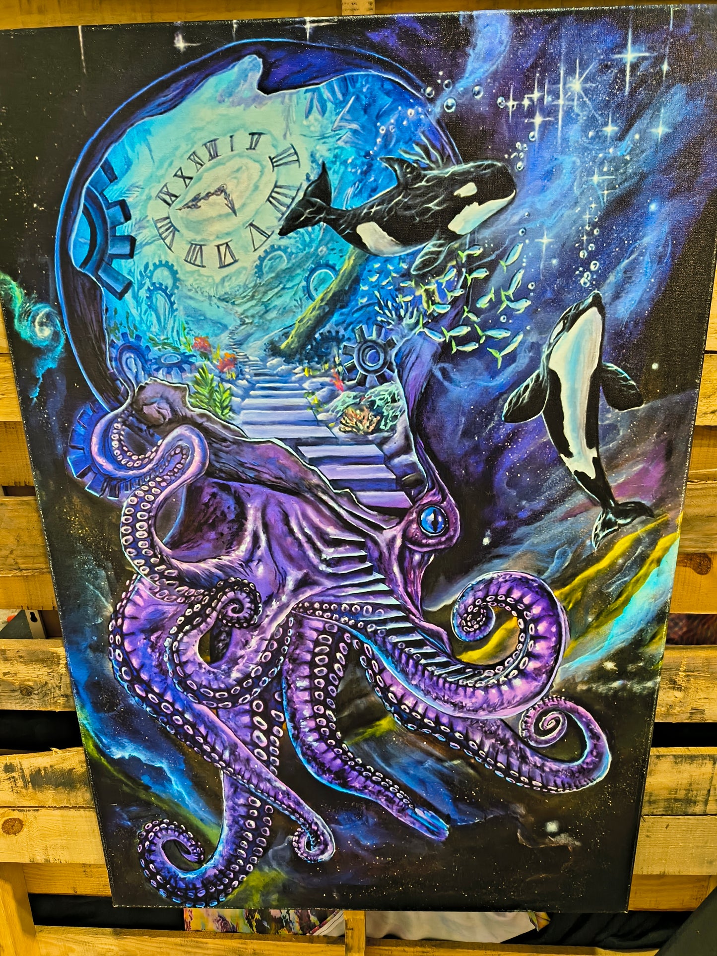 Time Space Reality - 36 x 24 by Ania Amador (Canvas Print)