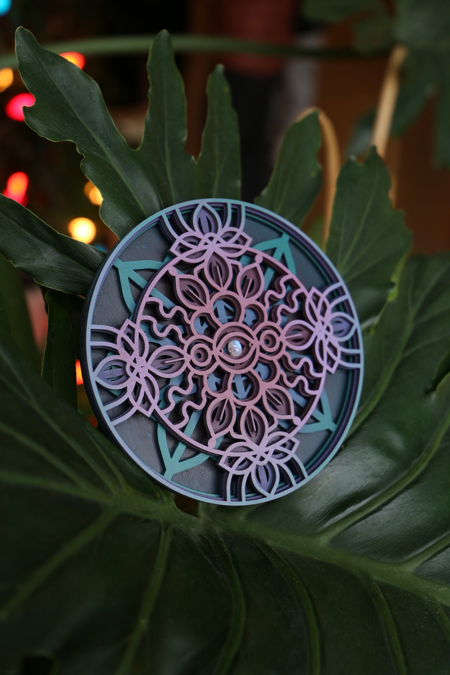 Bloom - Moonstone - 6 x 6 by Subloominal  (3D Sculpture)