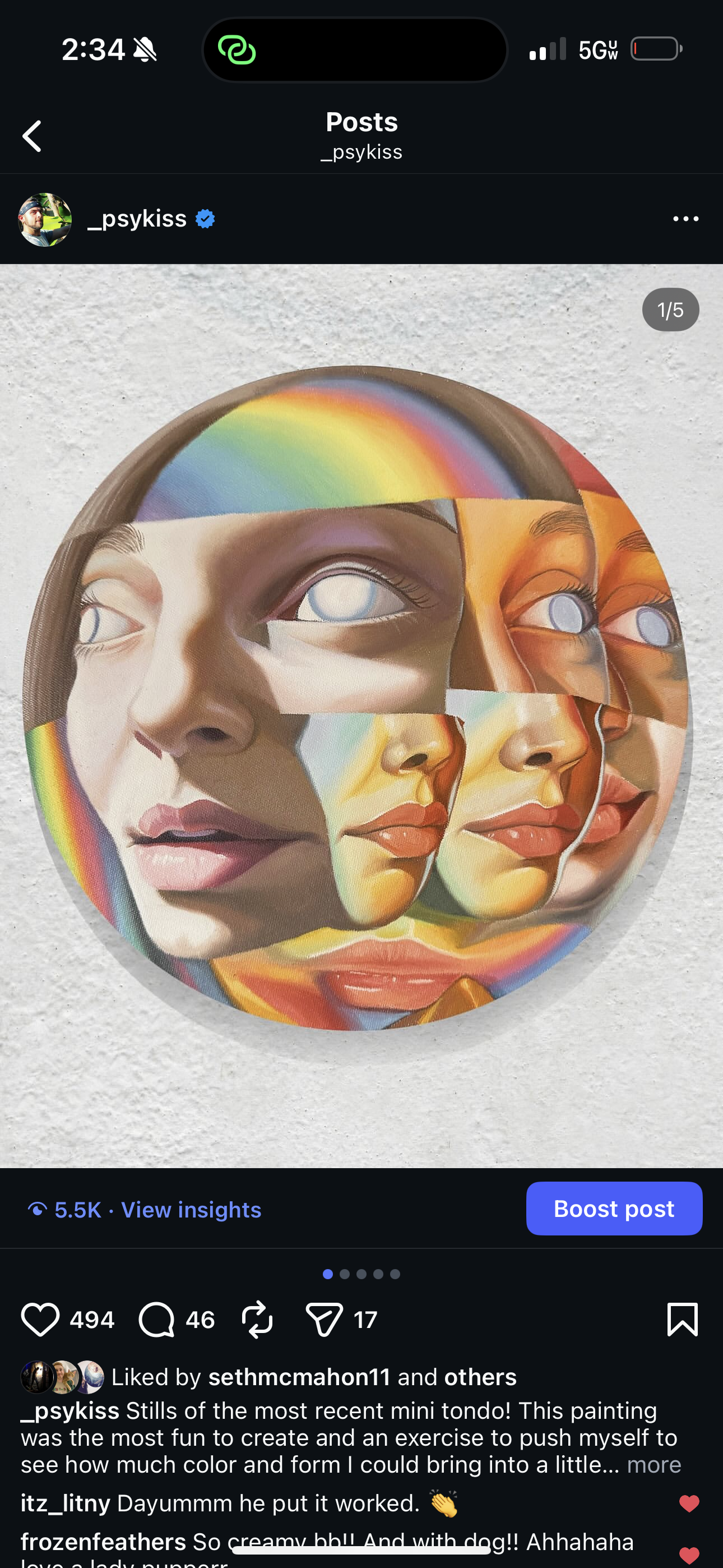 *Disillusioned  - 10 x 10 by Psykiss (Canvas Print)