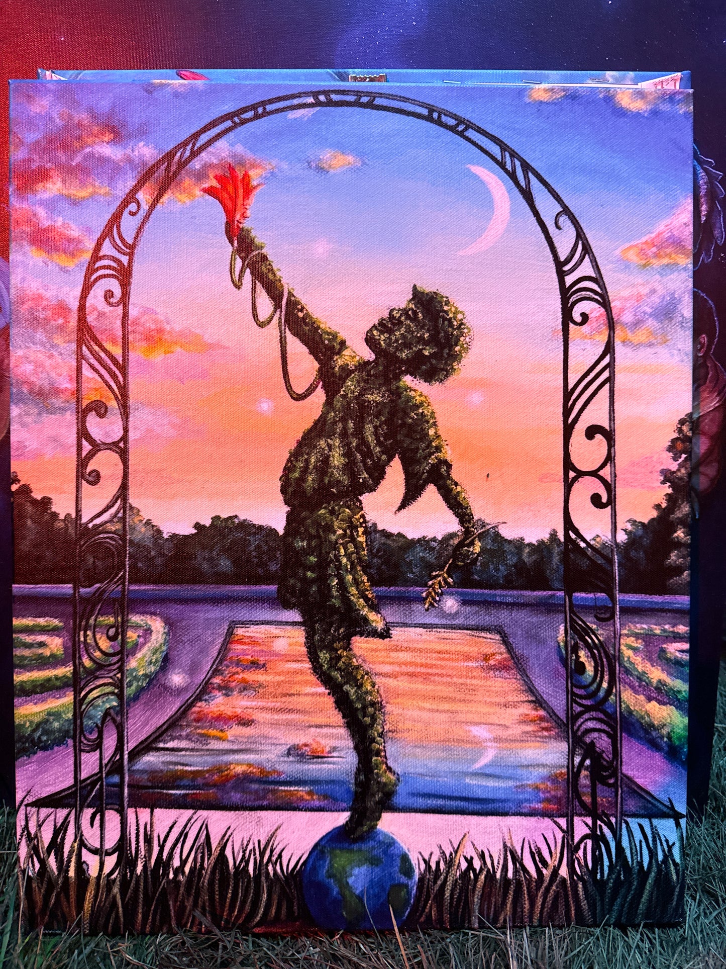 Gardens Guardian - 20 x 16 (Canvas Print)