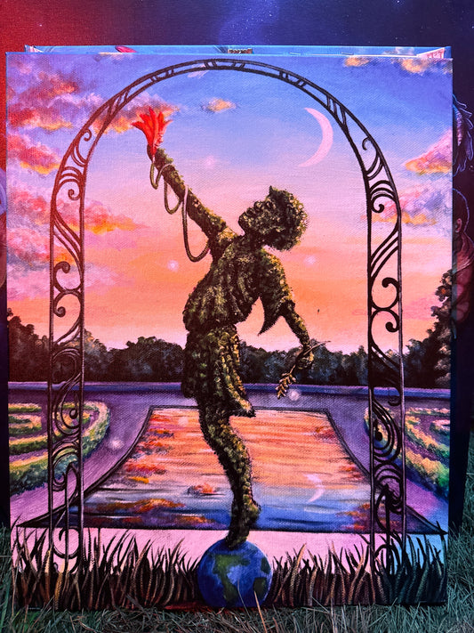 Gardens Guardian - 20 x 16 (Canvas Print)