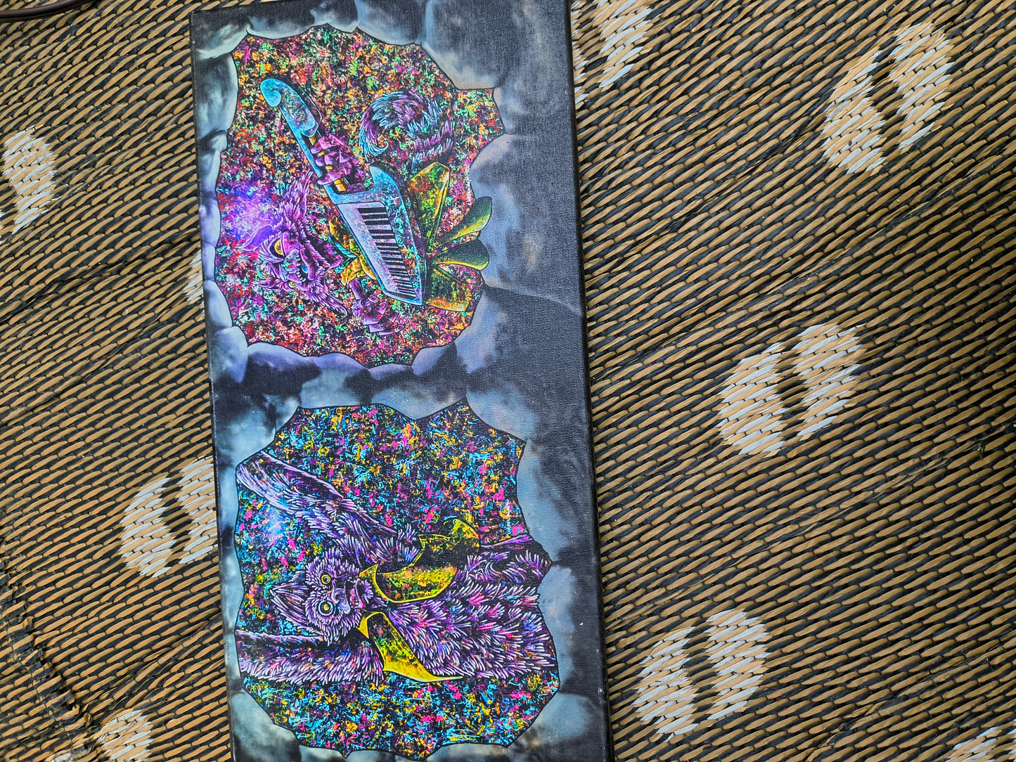 Music in the Rocks - 8 x 16 by Art in Session (Canvas Print)
