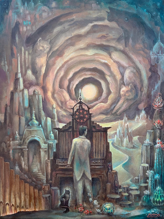 *Toc'CAT'a in D minor - 16 x 12 by Josh Audiss (Poster Print)
