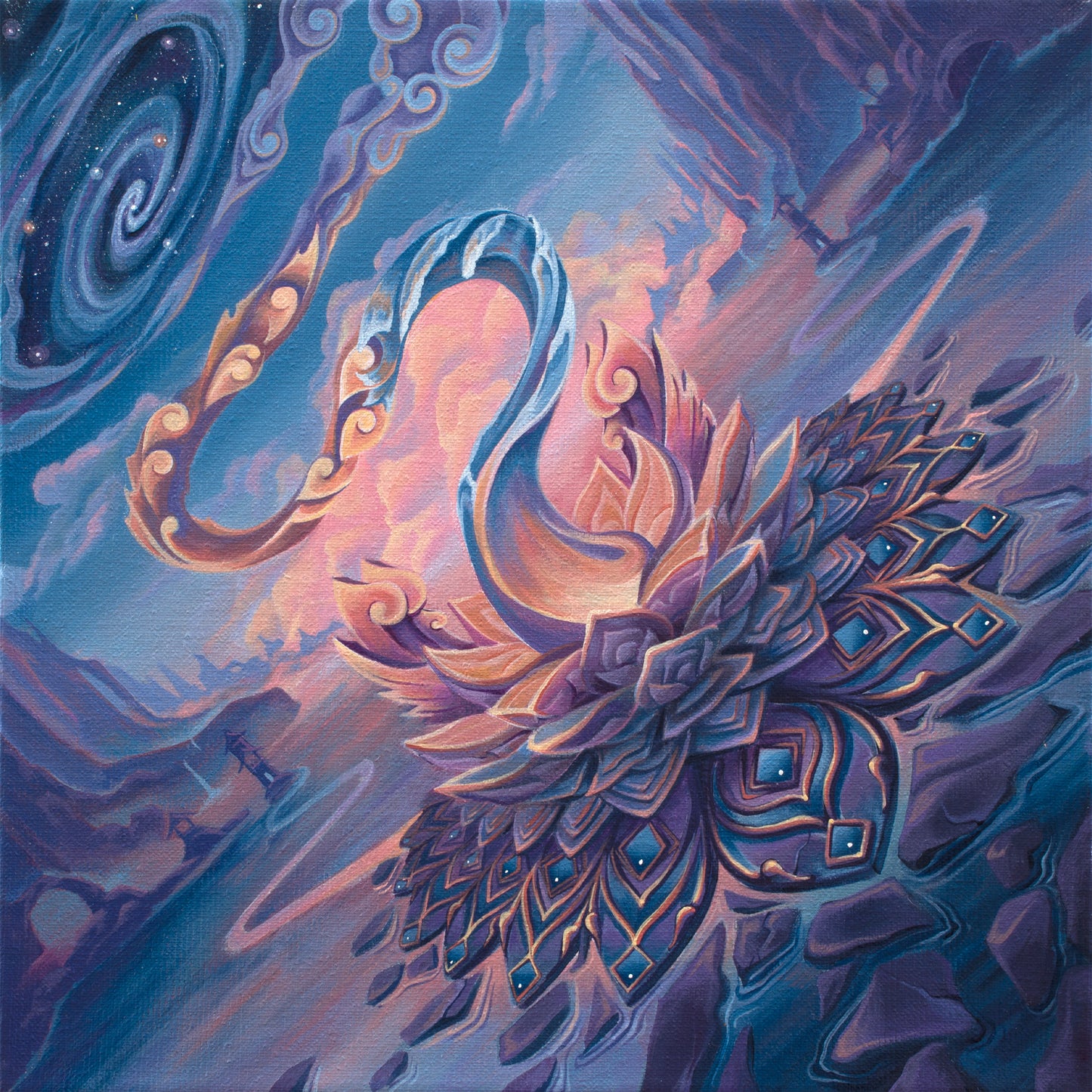 The Path Home - 12 x 12 by Shannon Miguela  (Canvas Print)