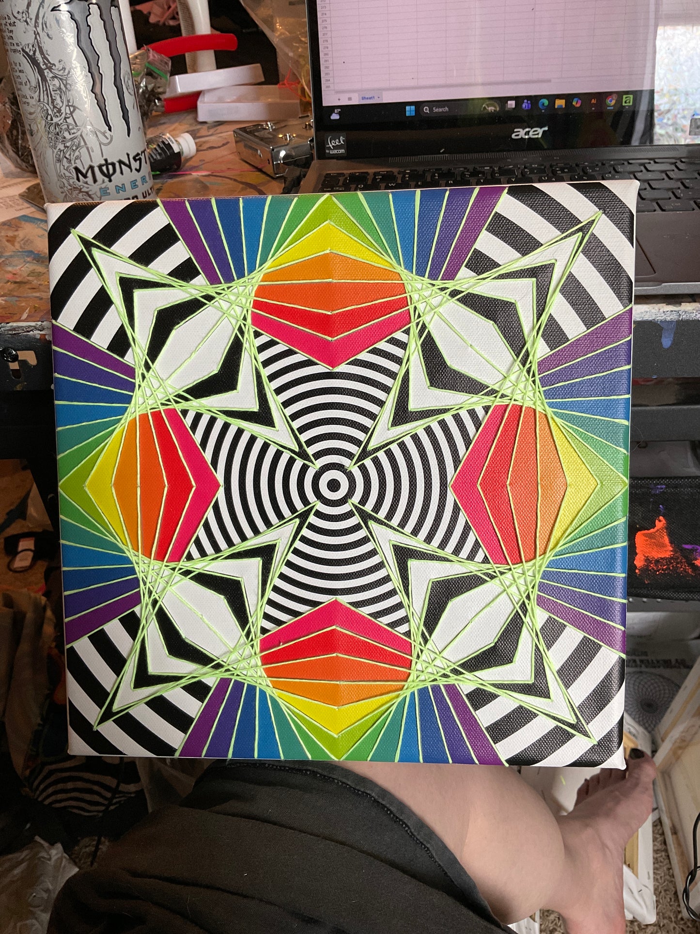 Sas15 - 10 x 10 by Technocolor  (Canvas Print)