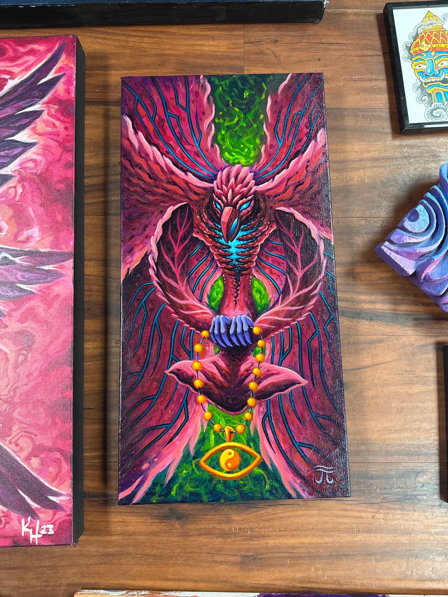 *Orchid phoenix  - 20 x 10 by Jesse Jones (Original)
