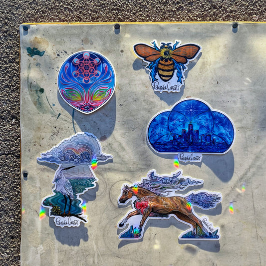 *Stickers - 3 x 3 by Paulina Casati (Stickers)