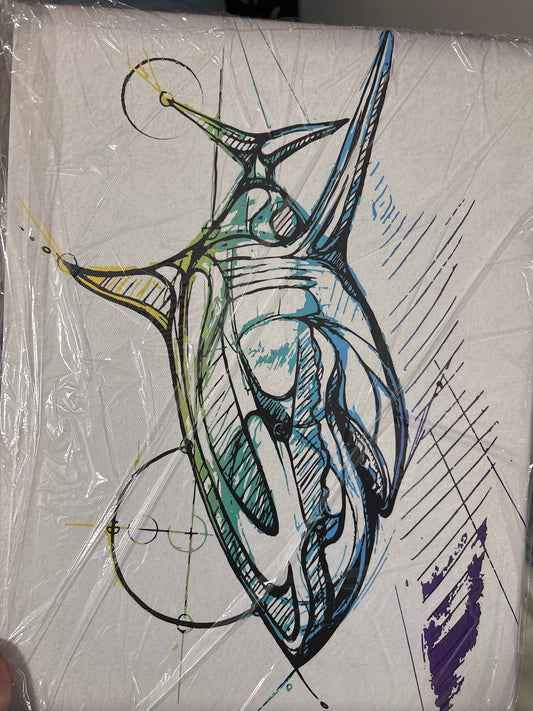 Shark  - 12 x 16 by Eye of Swiger (Canvas Print)
