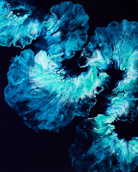 Deep Wave - 16 x 20 by VCee's Art (Poster Print)