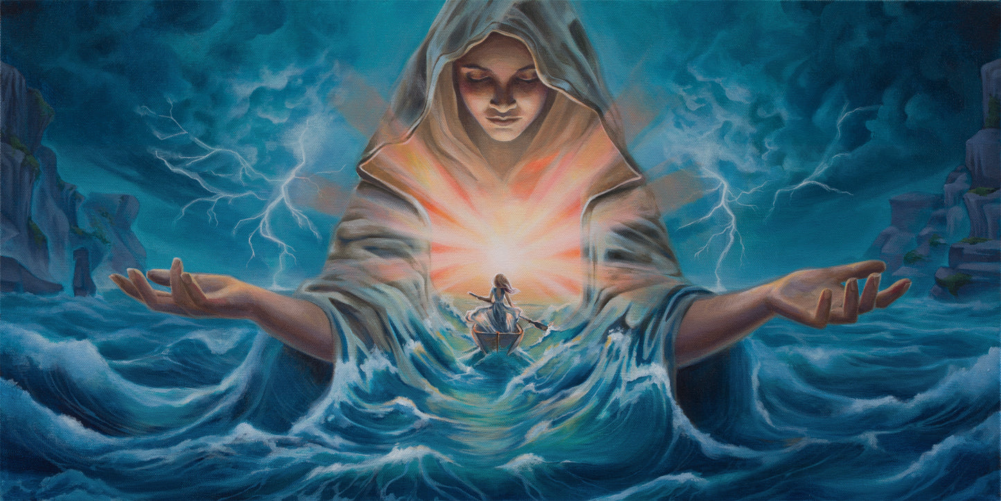 Samsara Sagara  - 12 x 24 by Shannon Miguela  (Canvas Print)