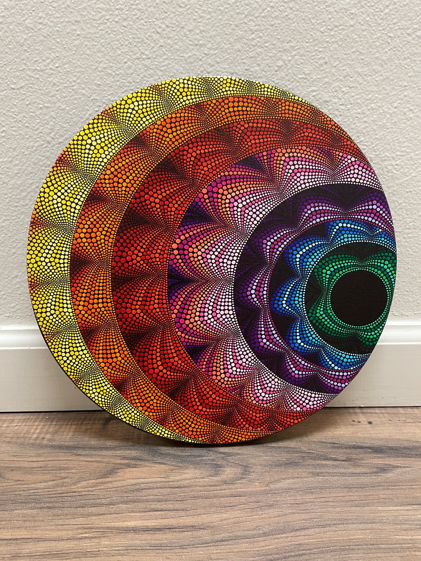 Gummy Wormhole - 12 x 12 by Brandon Rollin (Canvas Print)