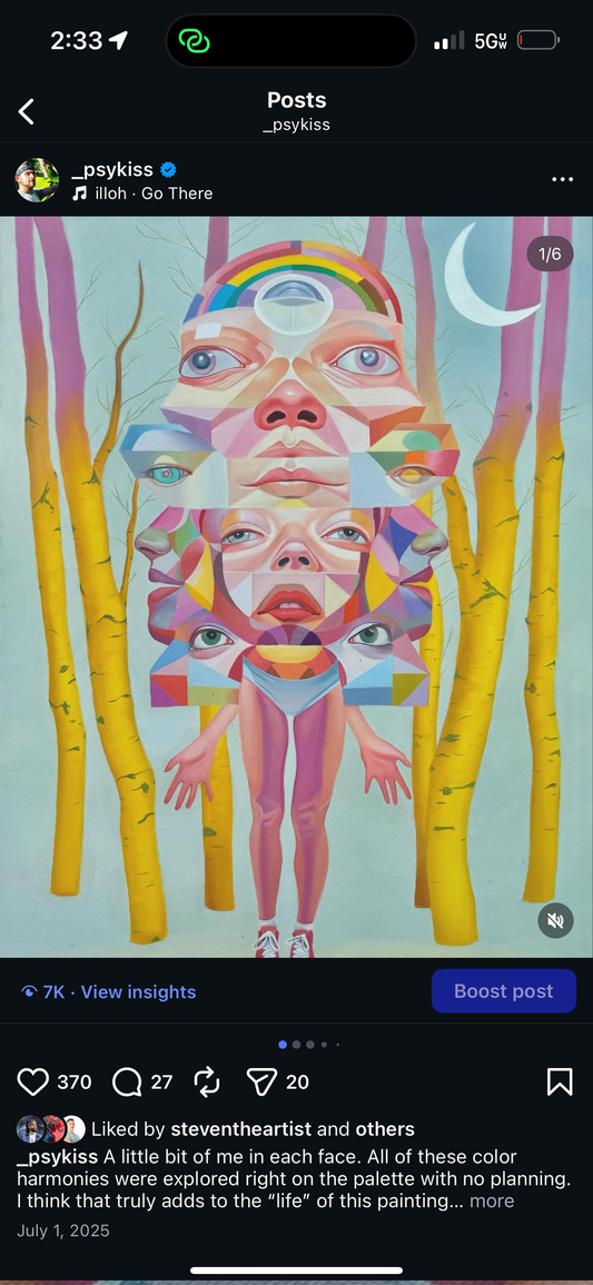 *7 layer Savonerie - 16 x 20 by Psykiss (Canvas Print)