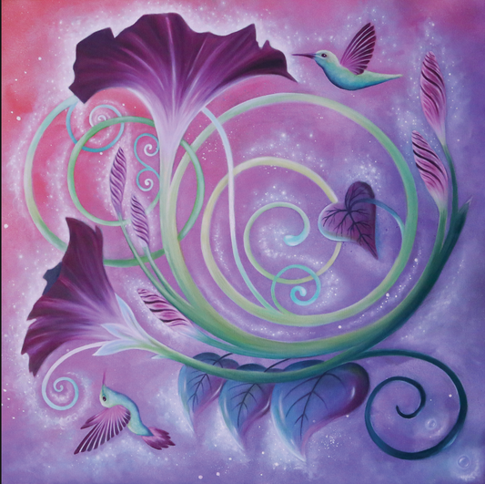 Morning Glory  - 10 x 10 by Subloominal  (Canvas Print)