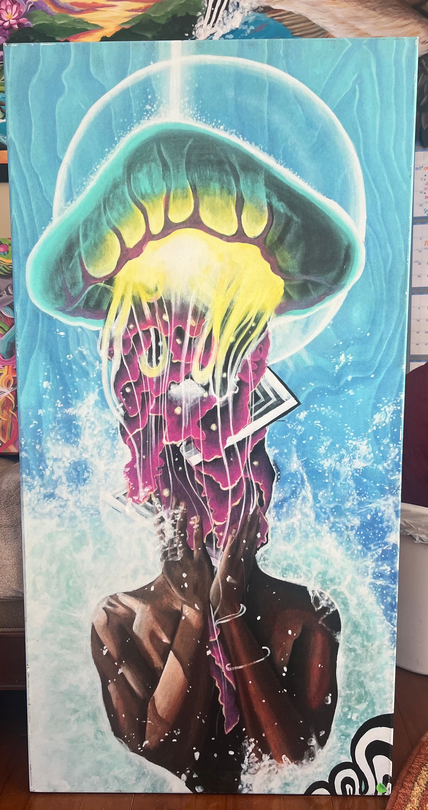 *Break Through - 36 x 24 by Raw.Sol (Canvas Print)