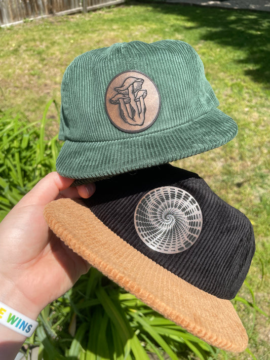 Hat - black and tan - Swirl by Subloominal  (Apparel)