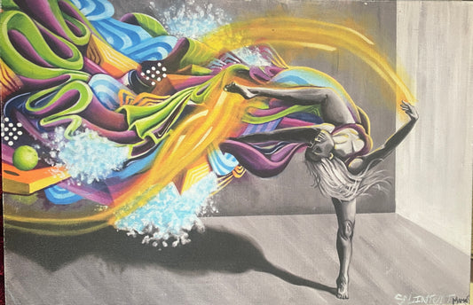 *Lingua Amuri - 16 x 24 by Raw.Sol (Canvas Print)