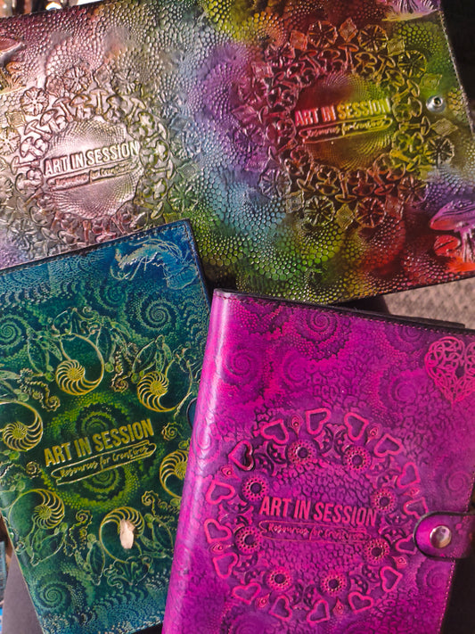 *Leather Journal (Detail) - 8 x 5 by Art in Session (Accessory (pins, patches, etc))