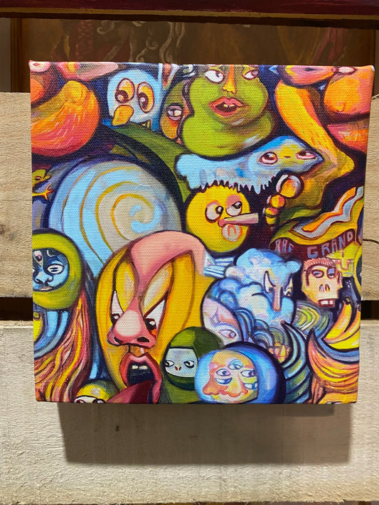 *Scrambled Spirit Guides  - 10 x 10 by Rae Grand  (Canvas Print)