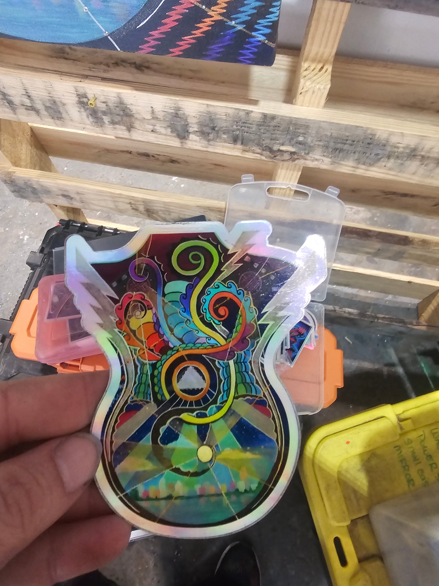 *Speakerbox Vibrations Sticker - 4 x 4 by VioletIris (Stickers)