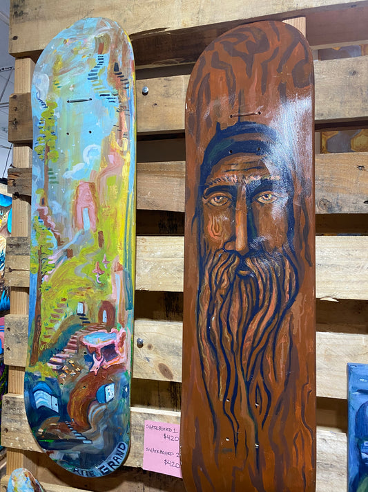 *Skateboard  - 24 x 10 by Rae Grand  (Original)
